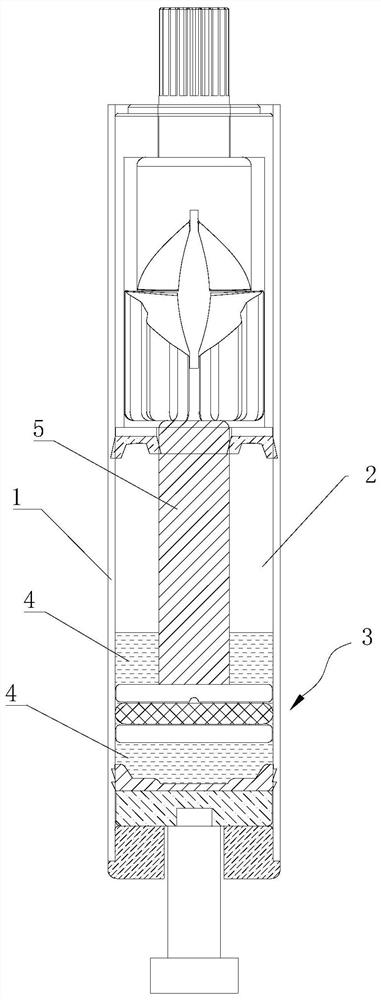 Pneumatic rotary damping device