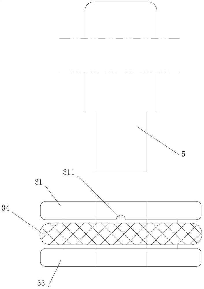 Pneumatic rotary damping device