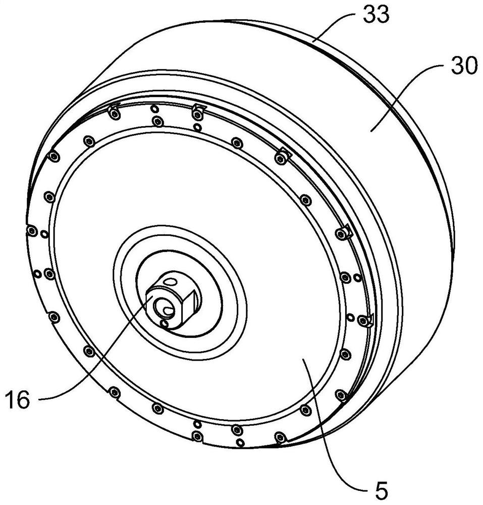 Large-torque brake hub motor