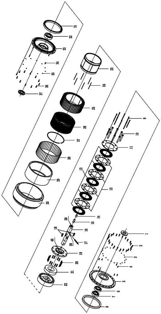 Large-torque brake hub motor