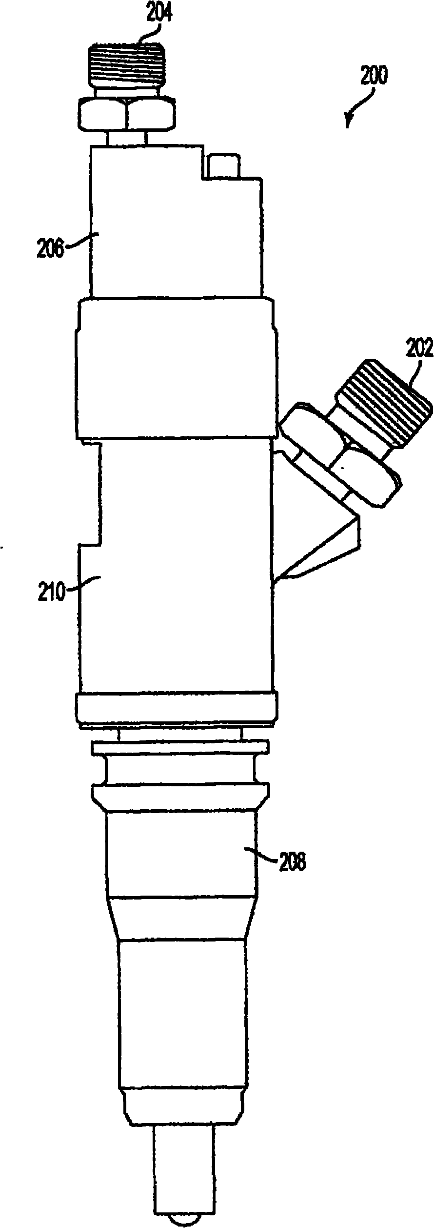 System and method for internal cooling of a fuel injector