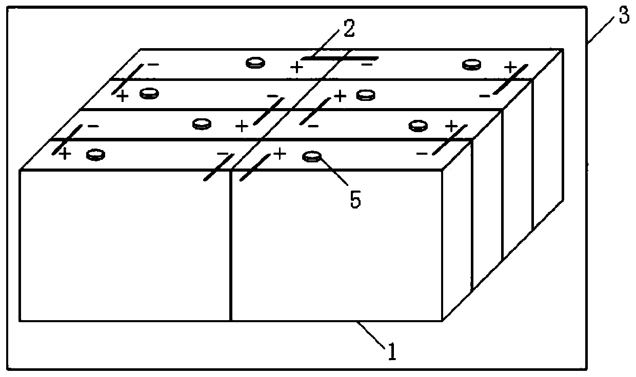 Thin film pressure nose array-based energy storage battery and state judgment method thereof