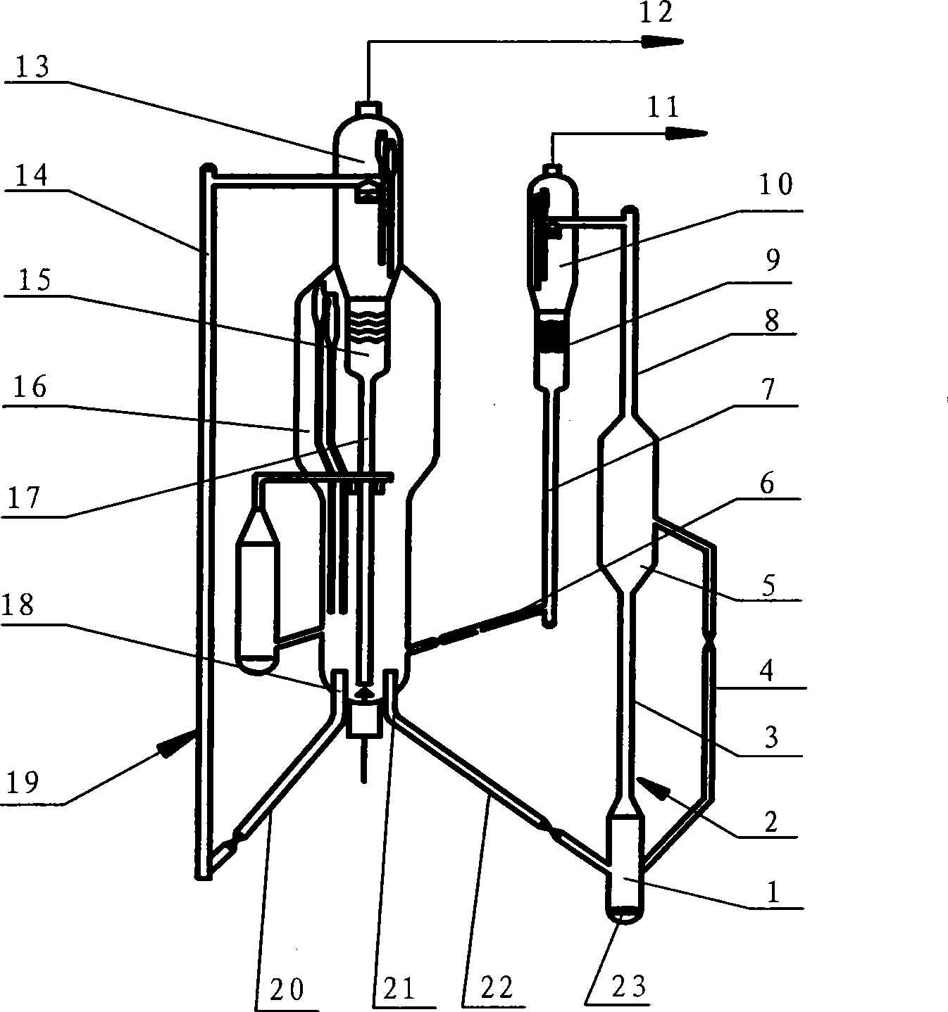 Upgrading method and device for gasoline