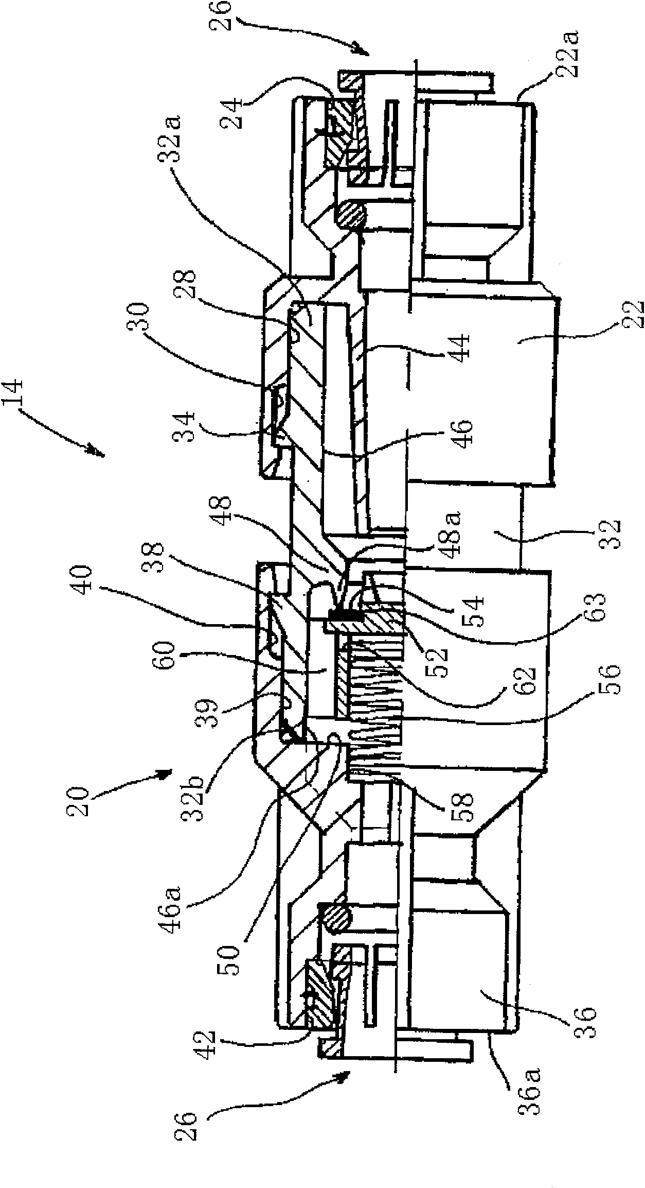 A fluid-dispensing circuit with check valves
