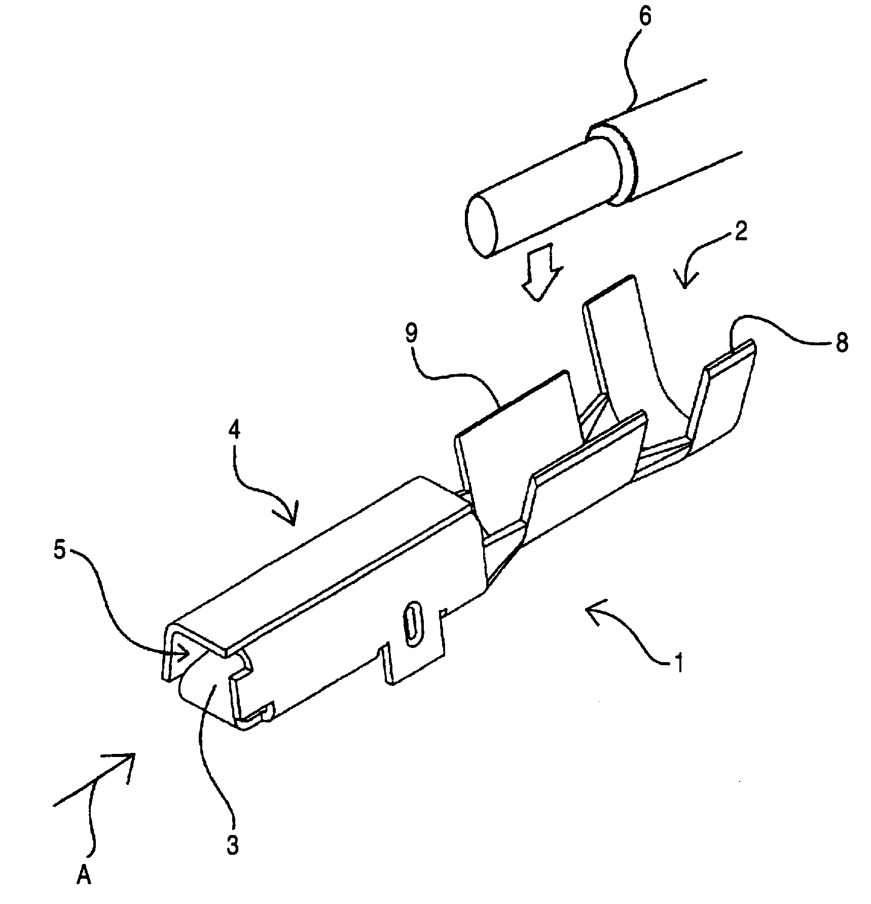 Female terminal and chain terminal thereof