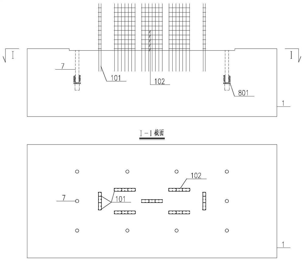 Prefabricated assembled hollow pier with built-in rib plates and construction method