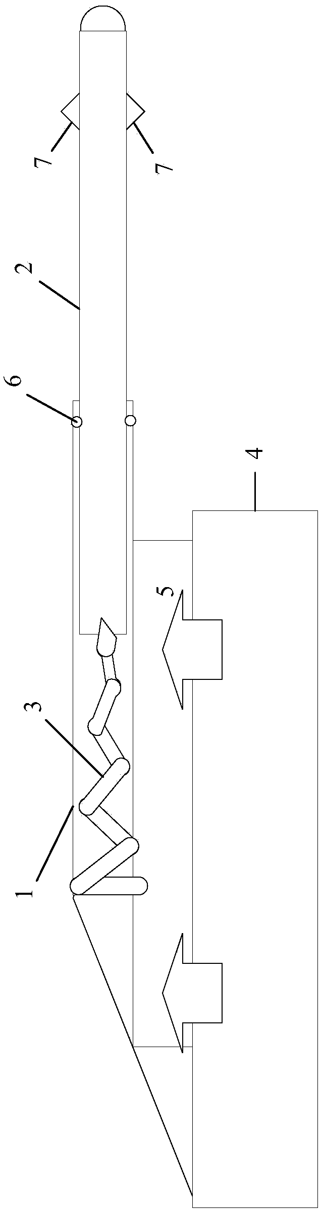 Stretchable static electricity discharge device for aircraft