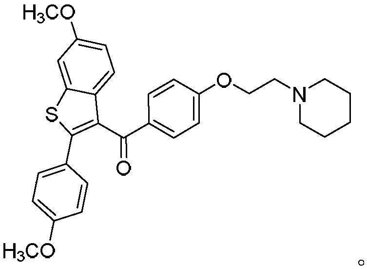 Raloxifene derivative and preparation method thereof