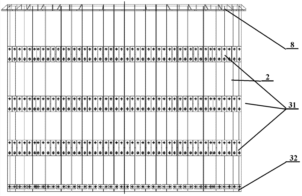 Preheater cyclone internal cylinder with steel strips made of super-strong heat resistant steel