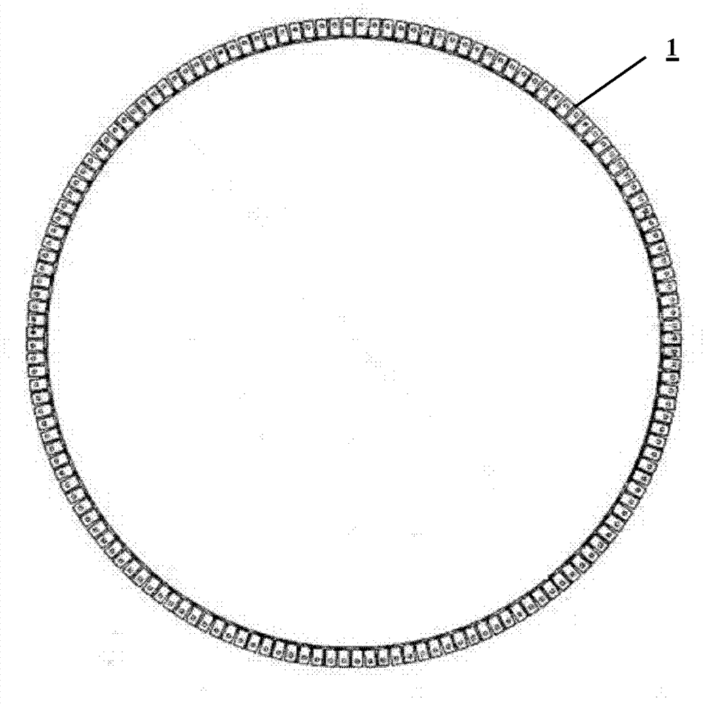 Preheater cyclone internal cylinder with steel strips made of super-strong heat resistant steel