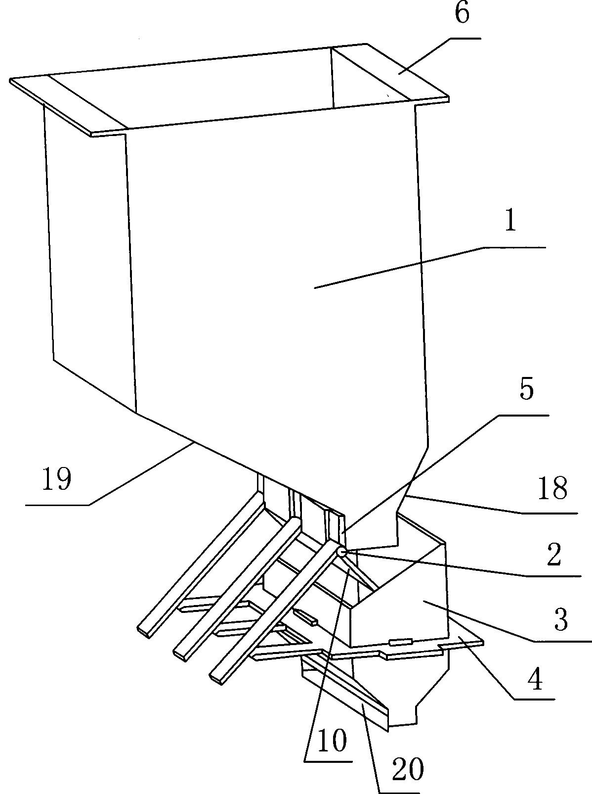 Powder sending and laying device for quickly shaping device