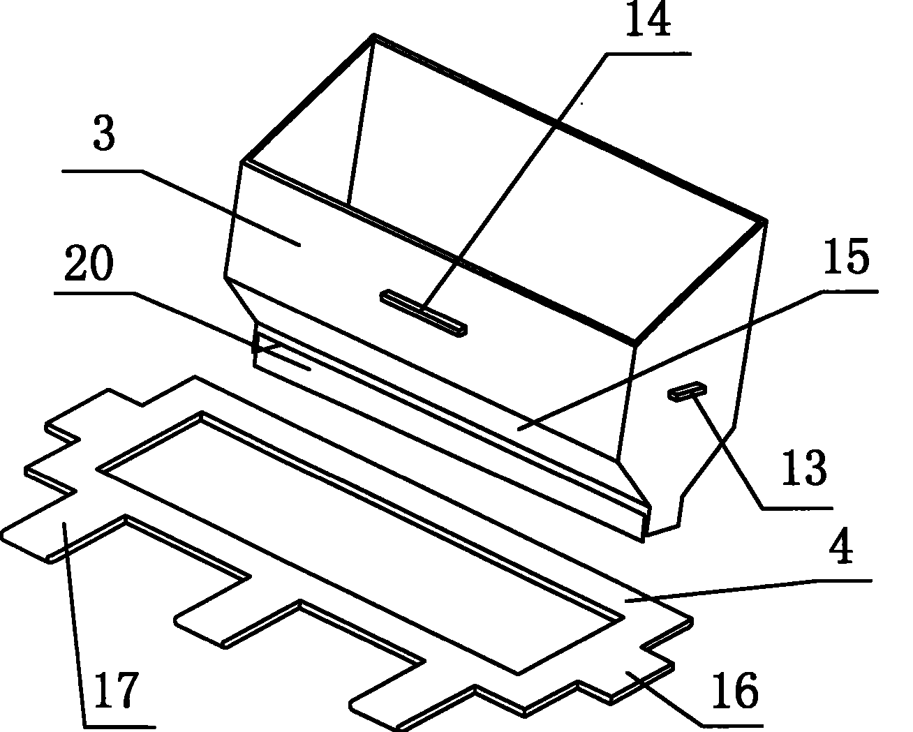 Powder sending and laying device for quickly shaping device