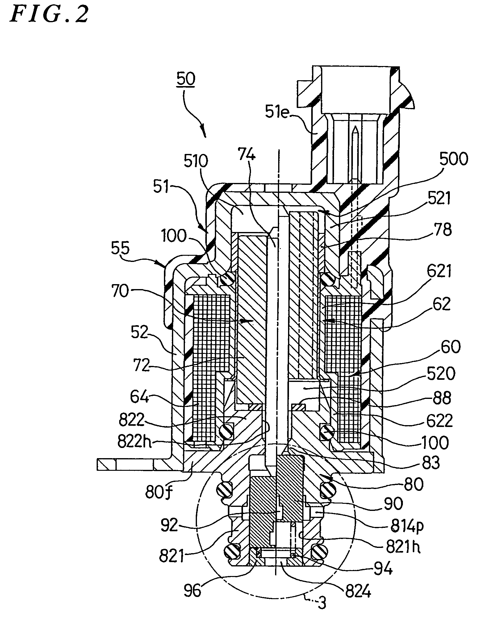 Fluid flow rate control valve, anchor for mover and fuel injection system
