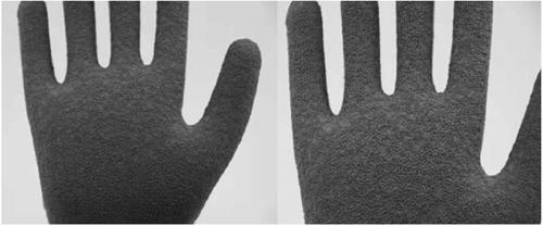 Preparation method of wear-resistant butyronitrile gloves and wrinkling liquid used therefor