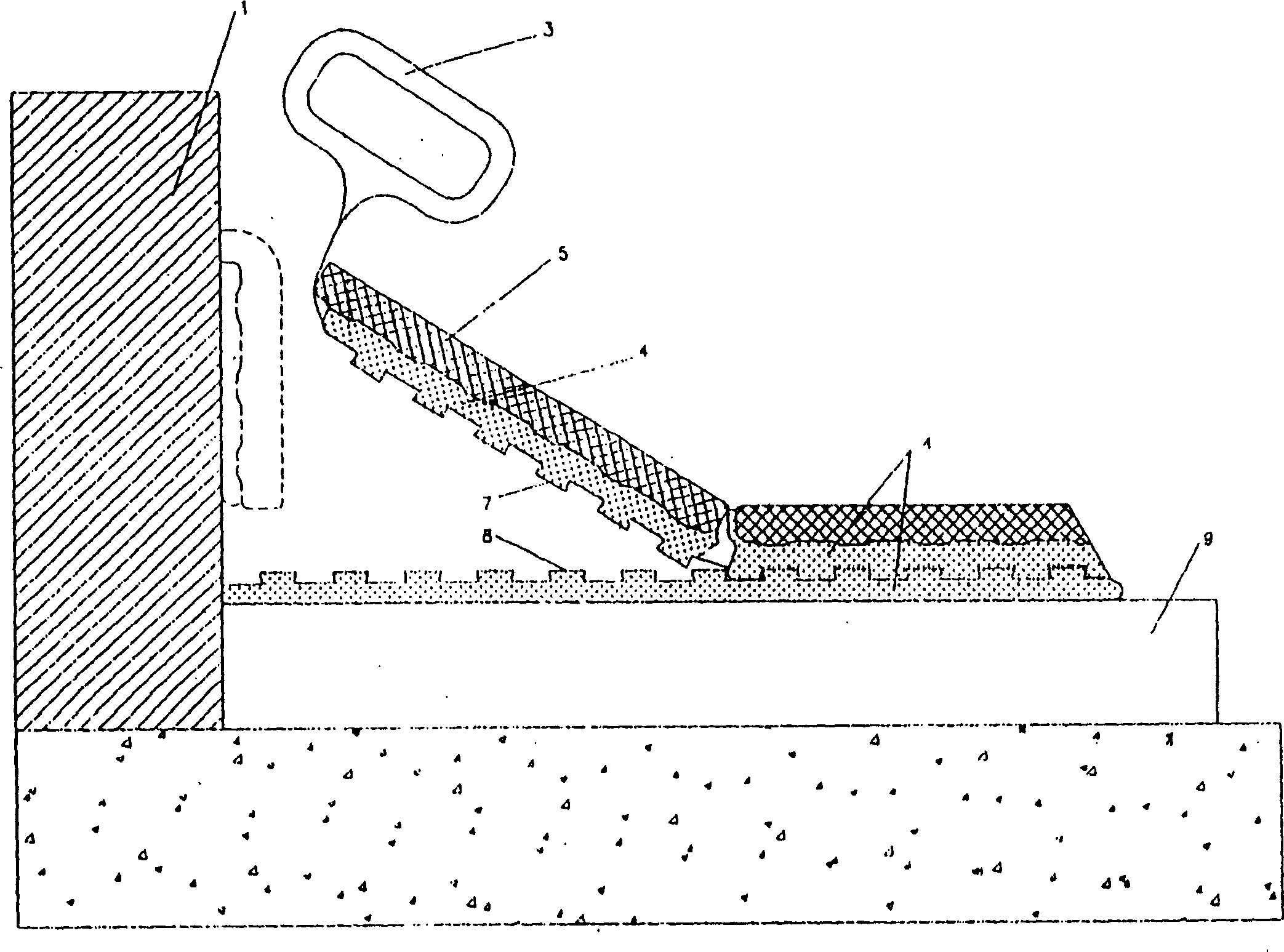 Method of laying floors as well as their lining, and means for carrying out same