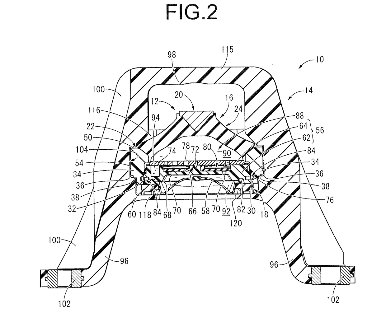 Bracket-equipped vibration-damping device