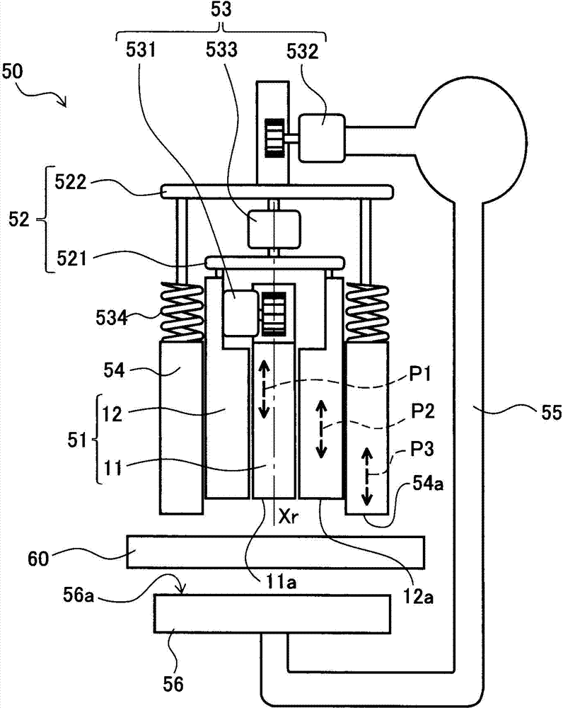 Welding tool used for double-acting type friction stir welding or double-acting type friction stir spot welding, and welding device using same