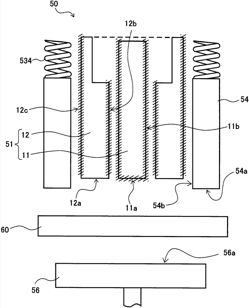 Welding tool used for double-acting type friction stir welding or double-acting type friction stir spot welding, and welding device using same