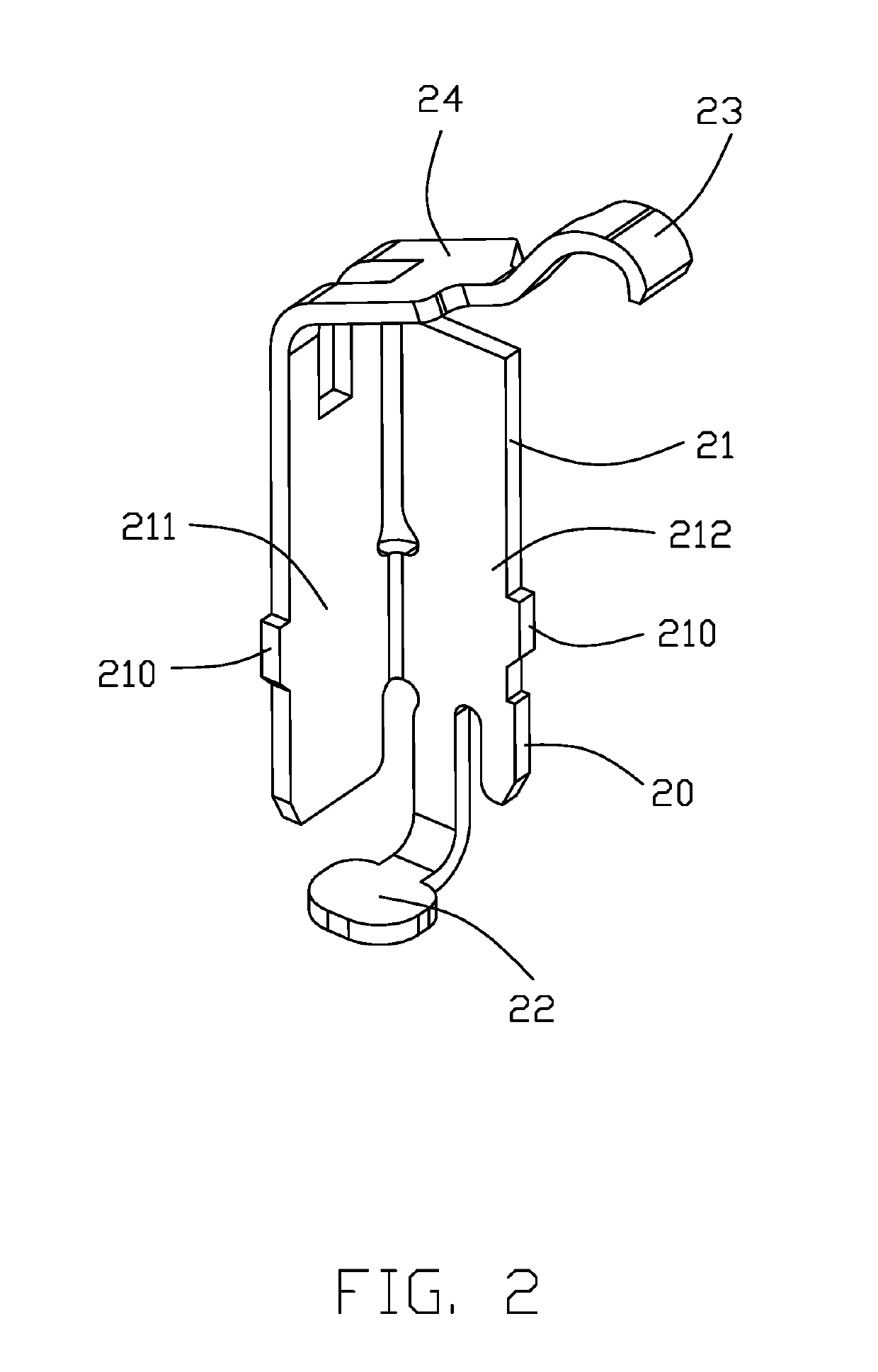 Electrical contact of electrical connector