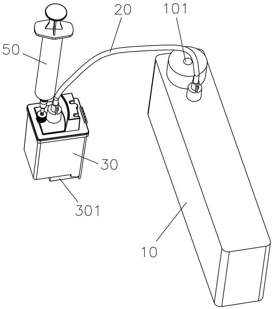 Ink path pressure self-balancing ink loading device for inkjet photo machine and using method thereof