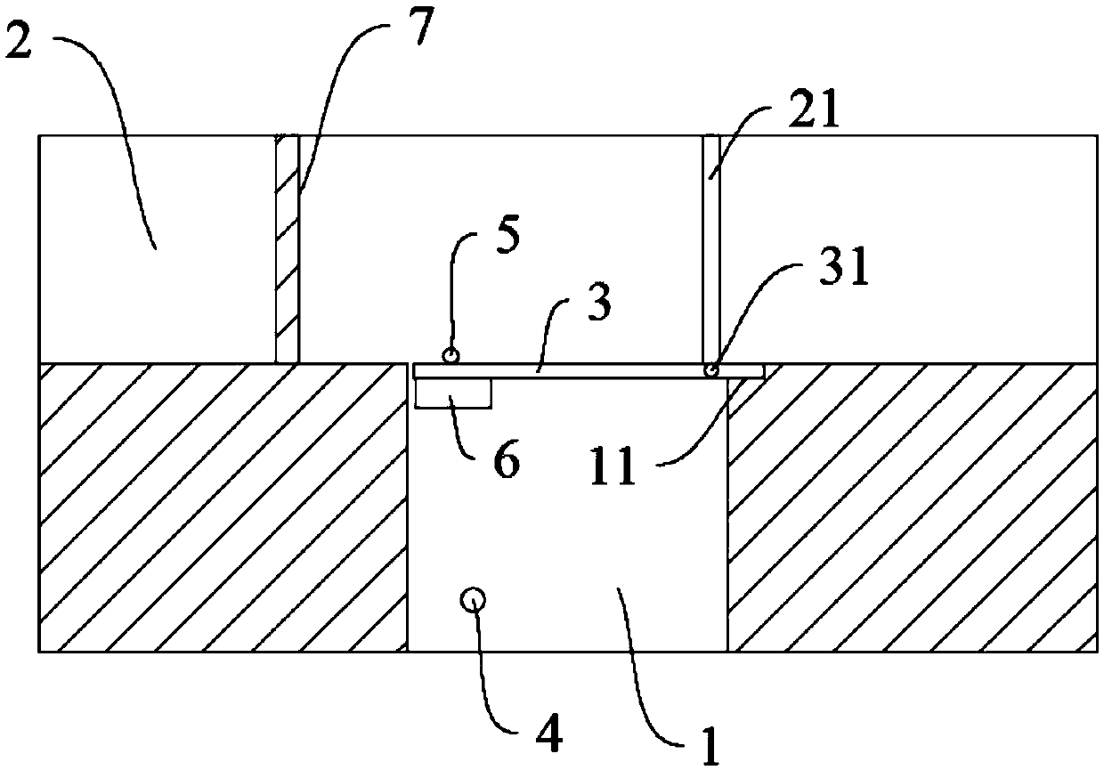 Surface runoff initial rainwater control structure