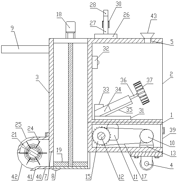 Semi-automatic badminton collection and serving machine