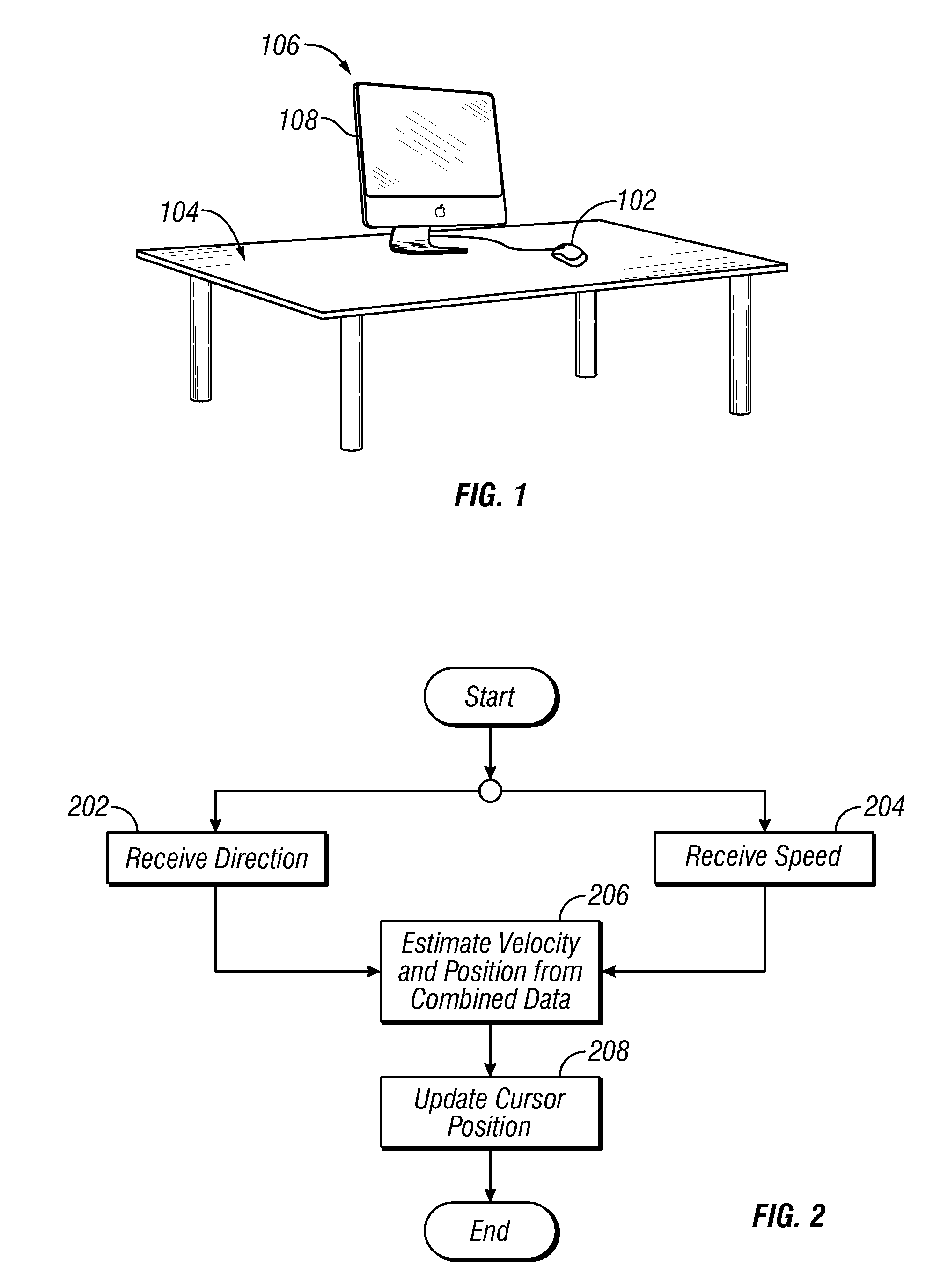 Using vibration to determine the motion of an input device