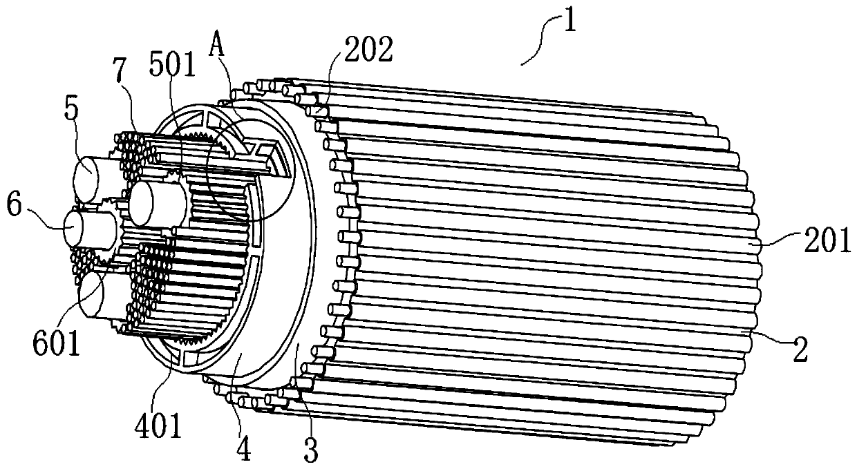 Multilayer slurry-resistant fireproof cable