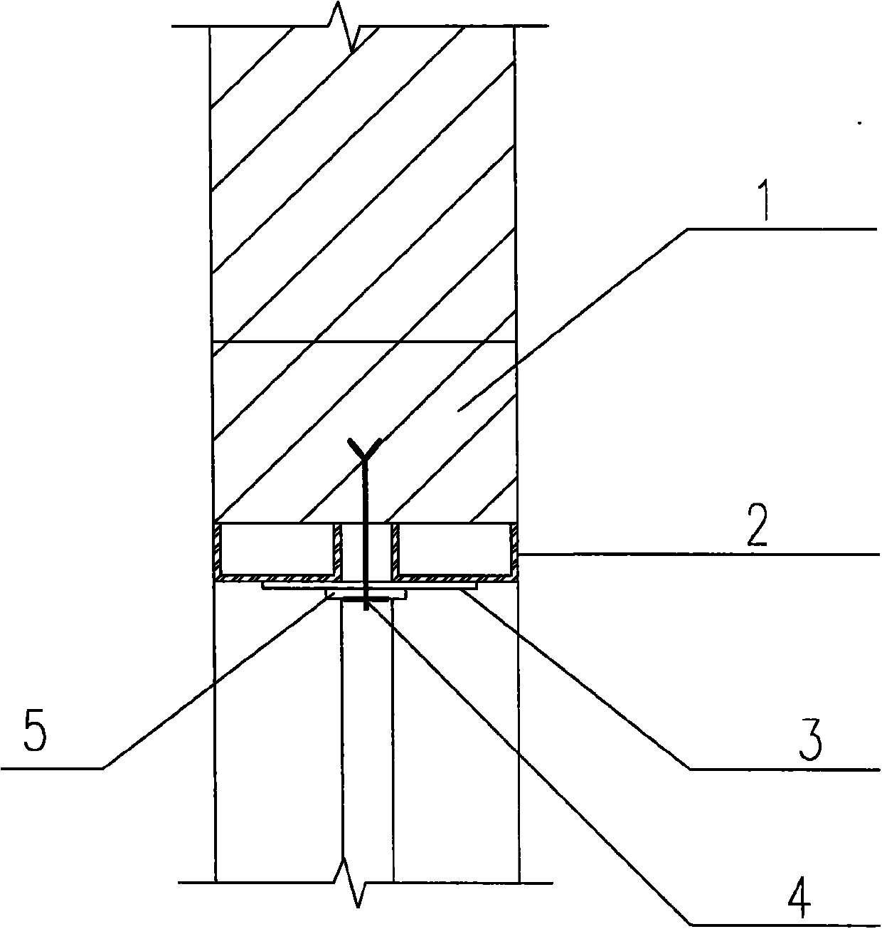 Reinforcing structure and reinforcing method for door and window opening of brick-and-concrete house