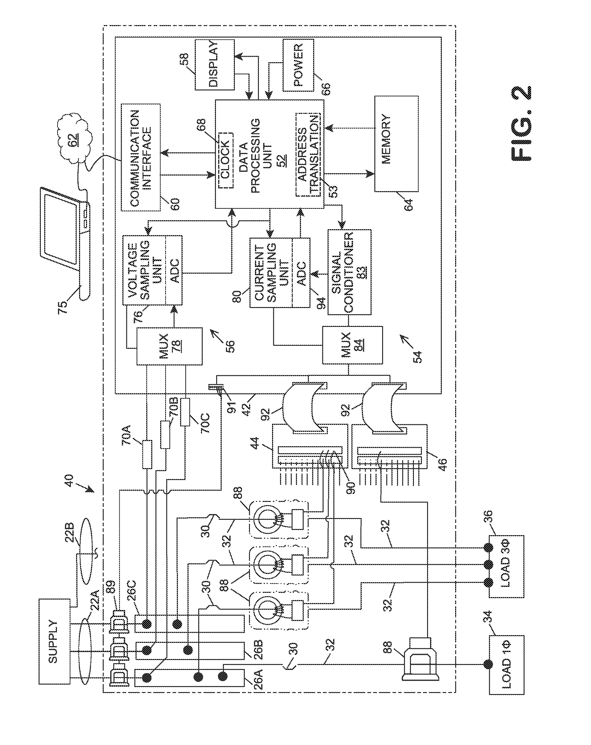 Power meter with automatic configuration