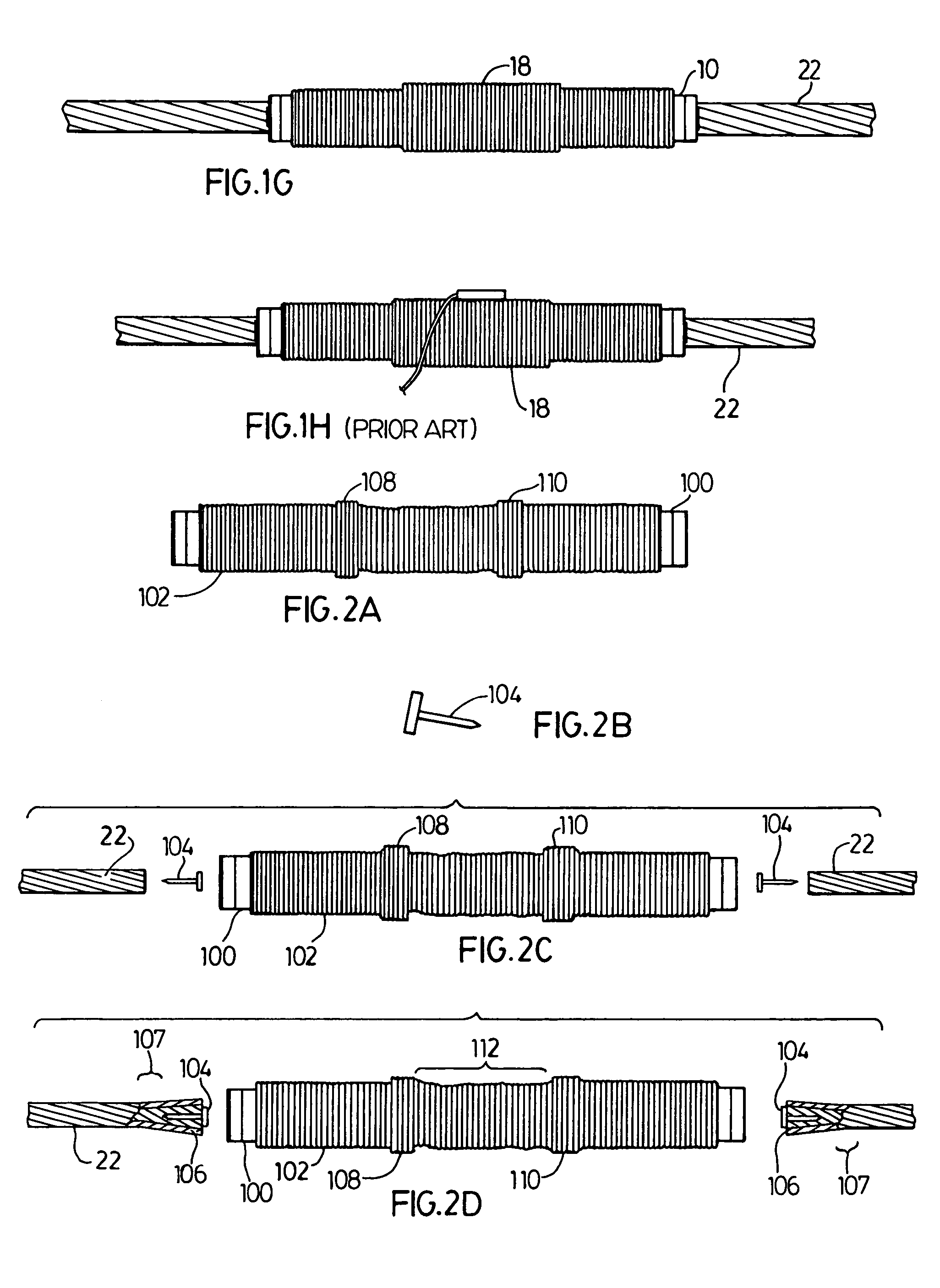Arrangement in explosion joining of ends of wires and the like
