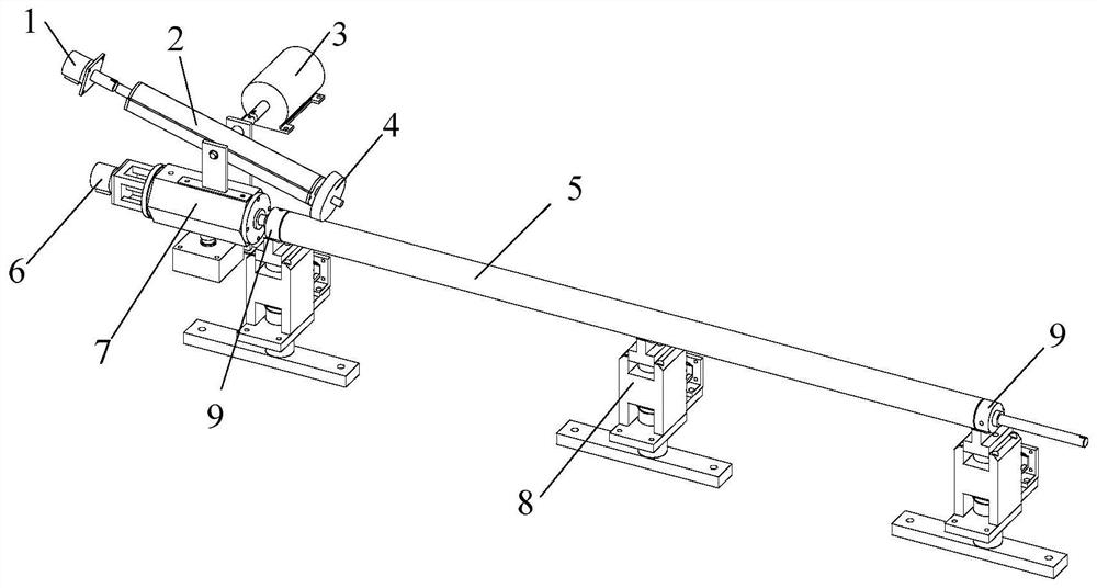 Pressure point and fulcrum combined mechanism applied to straightening machine