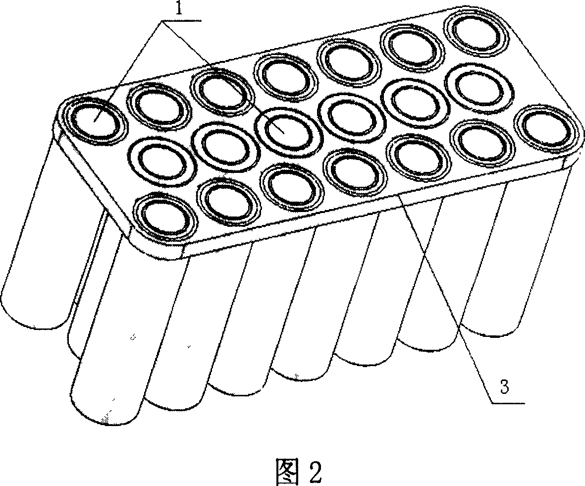 Secondary battery set enhanced with glass fiber reinforced resin and its manufacture
