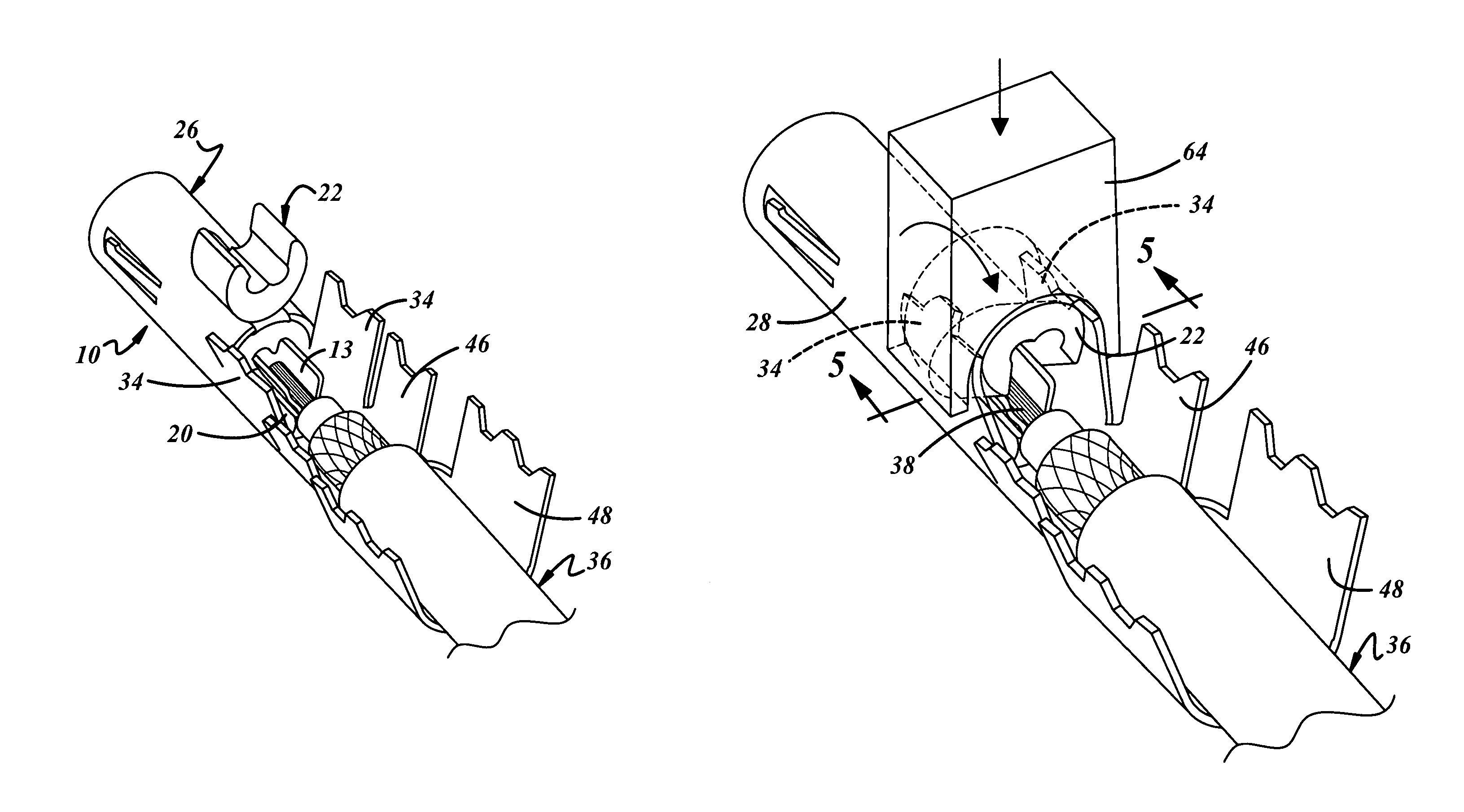Shielded electric connector and cable assembly and method for making same