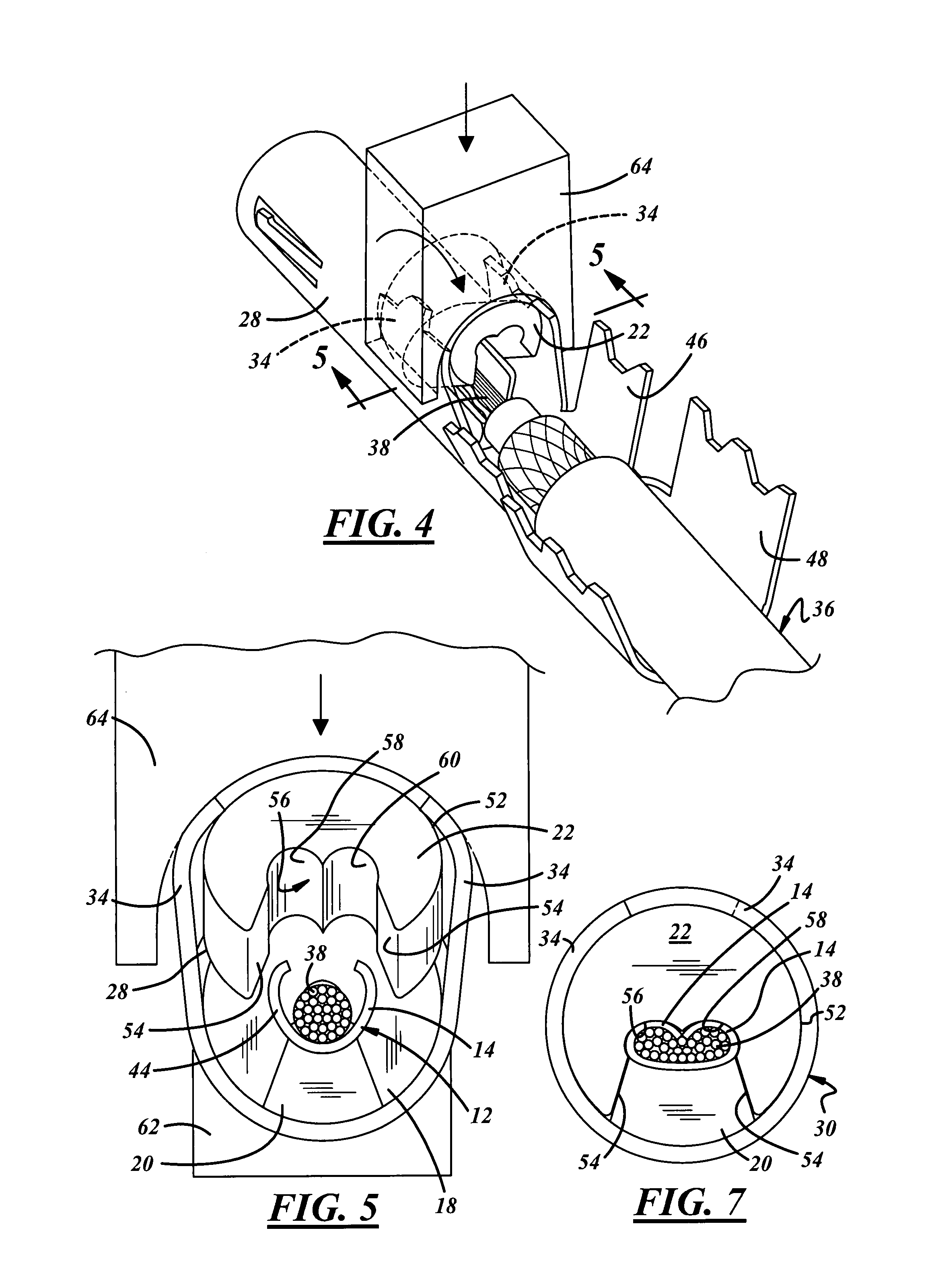 Shielded electric connector and cable assembly and method for making same