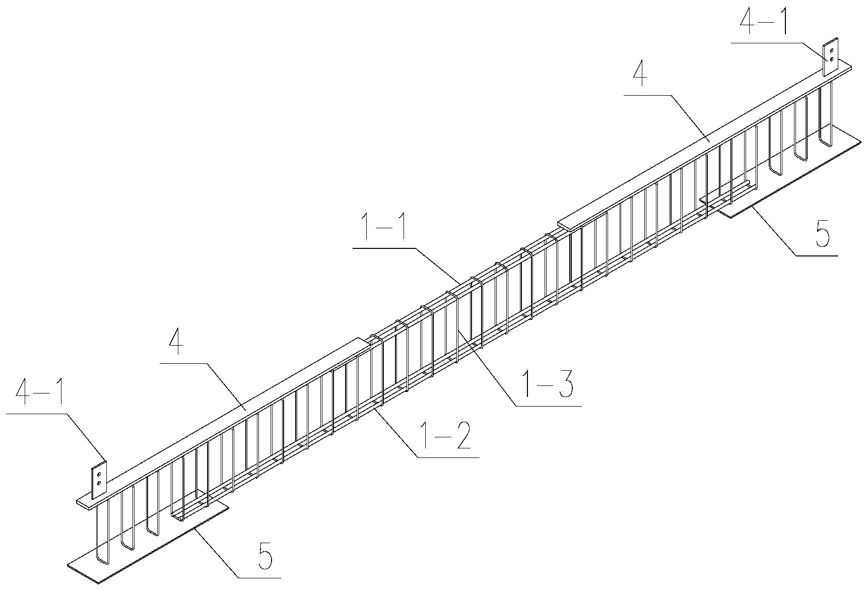 Safe and convenient connection structure for precast reinforced concrete beam and steel pipe column