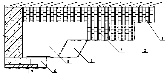 Large cross-section weak surrounding rock tunnel three-step and six-part short-distance construction method