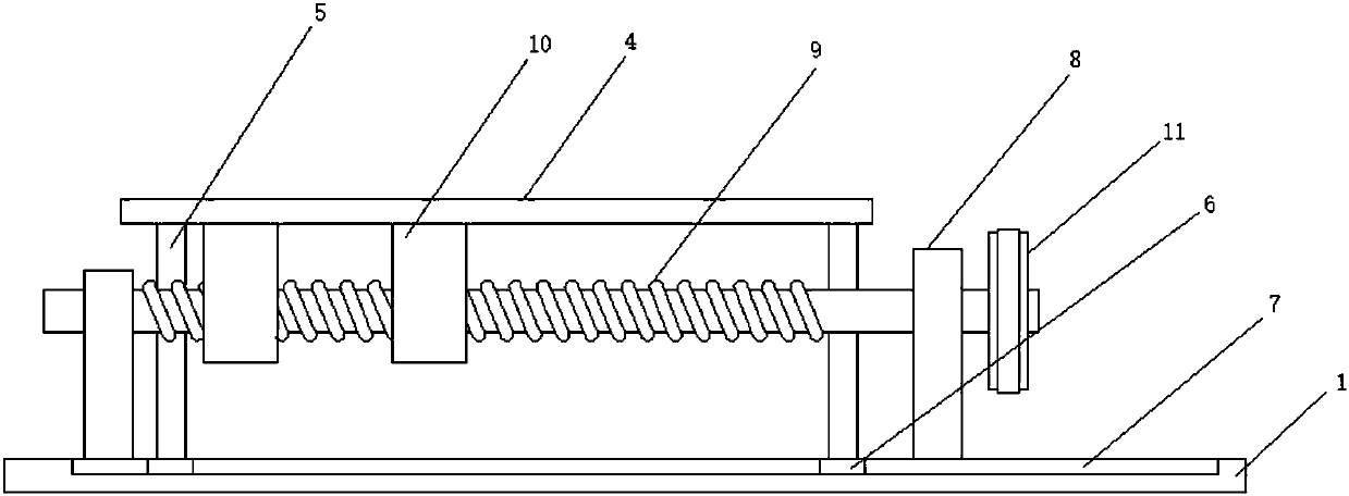 Transverse cutting marking device of isometric building plate