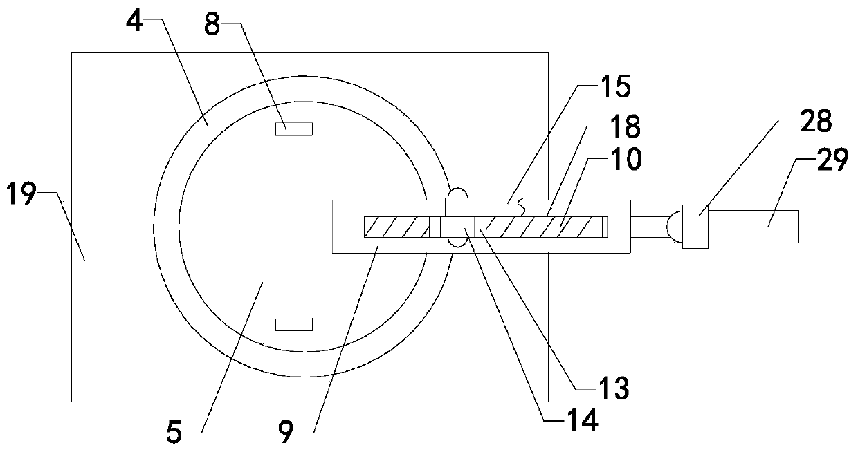 Medical apparatus fixing bracket angle adjuster