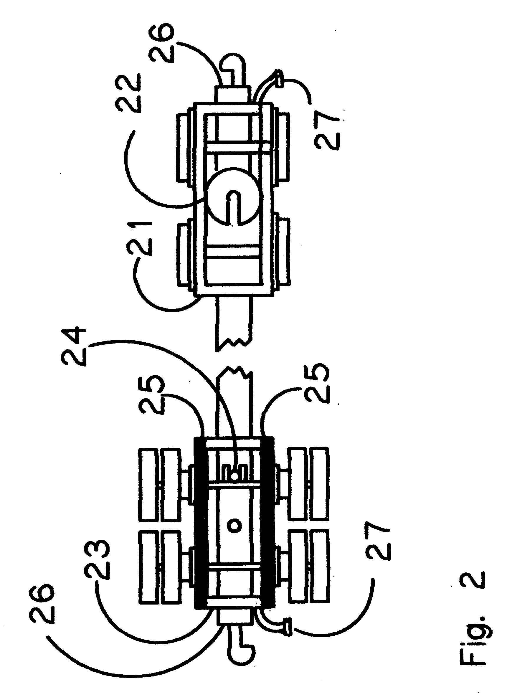 Apparatus and method for intermodal conversion of transport vehicles; rail-to-highway and highway-to-rail