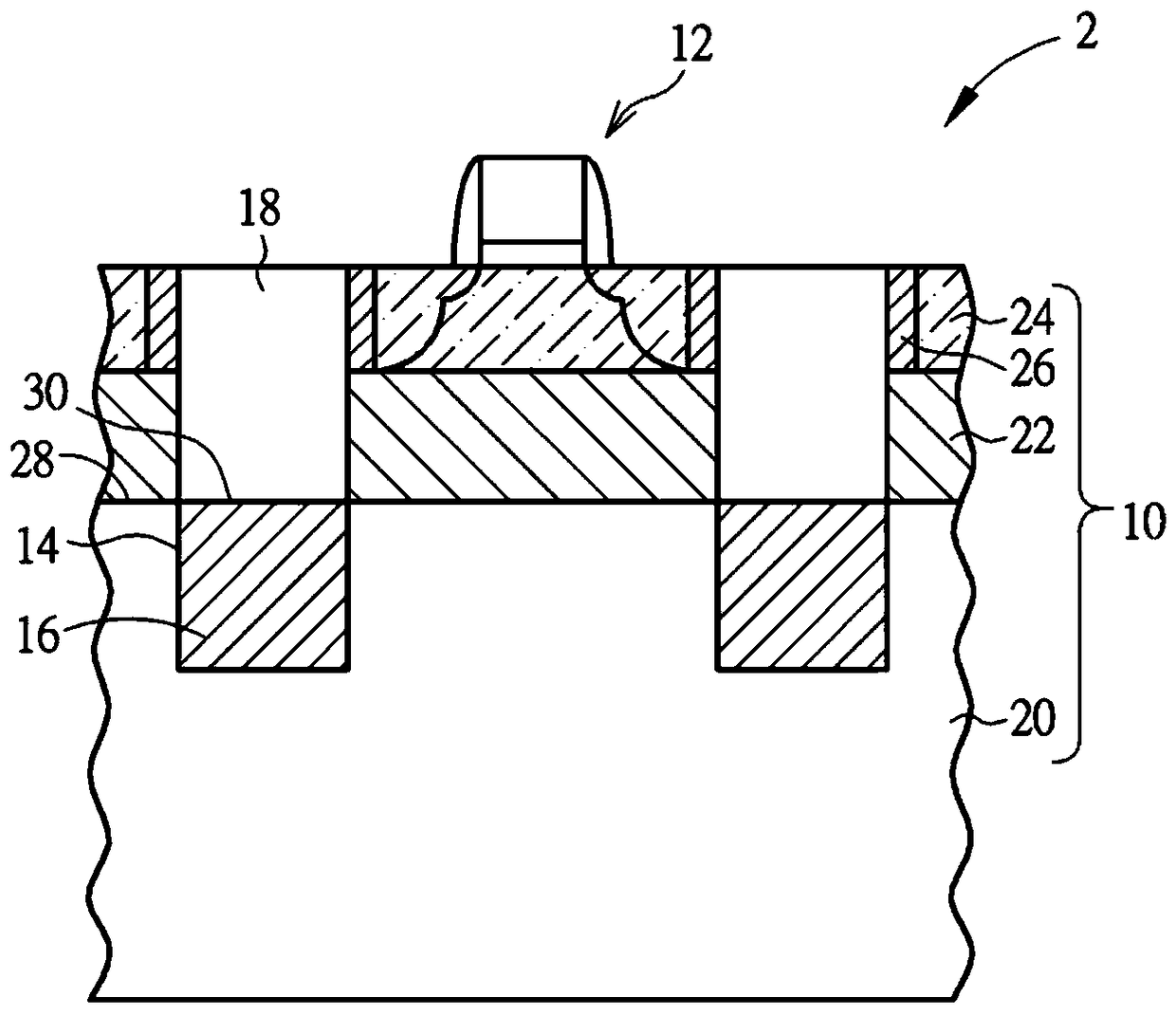 Semiconductor structure for suppressing harmonic effect and method for forming a structure for suppressing harmonic effect