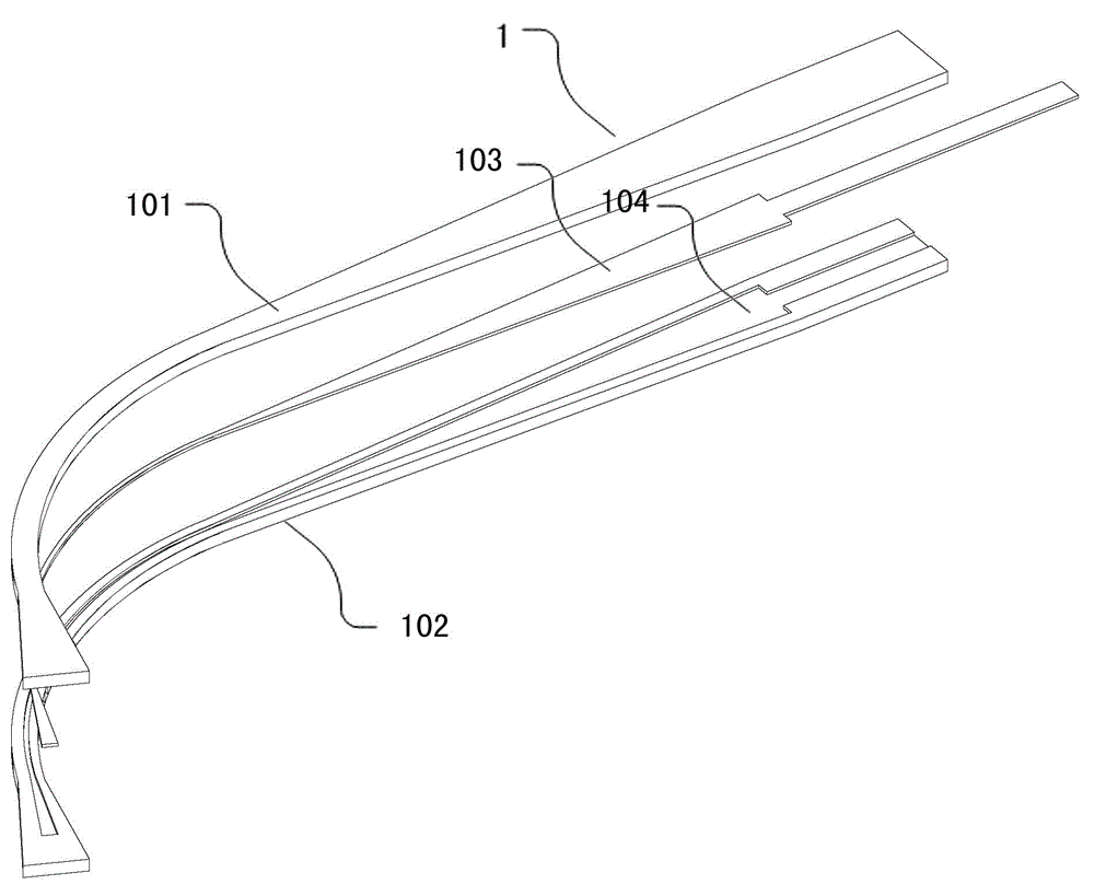 A kind of improved glasses legs and colloid injection manufacturing method and mold equipment