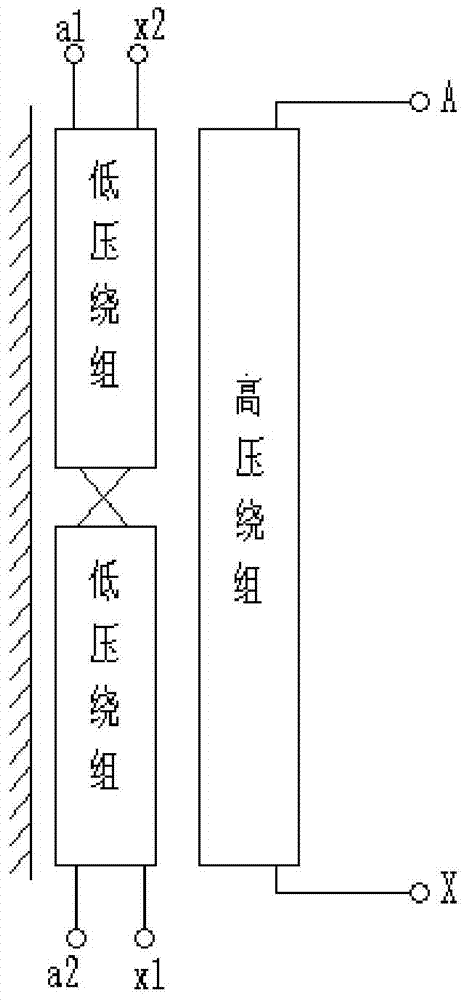 Dual-voltage coil for photovoltaic transformer and winding method thereof