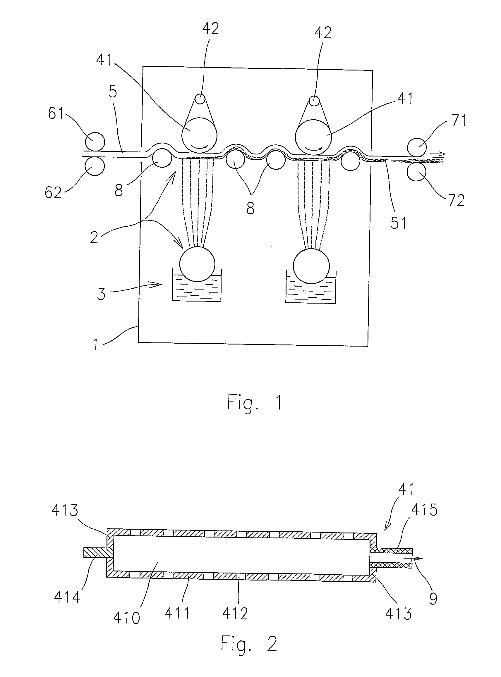 Device for Production of Layer of Nanofibres through Electrostatic Spinning of Polymer Matrices and Collecting Electrode for Such Device