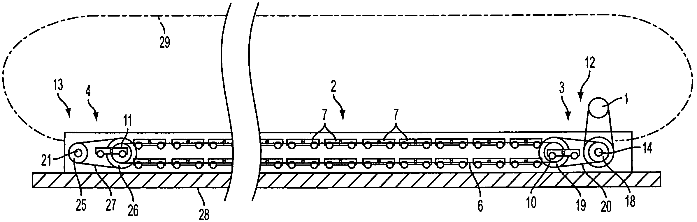 Travelator, moving ramp or escalator