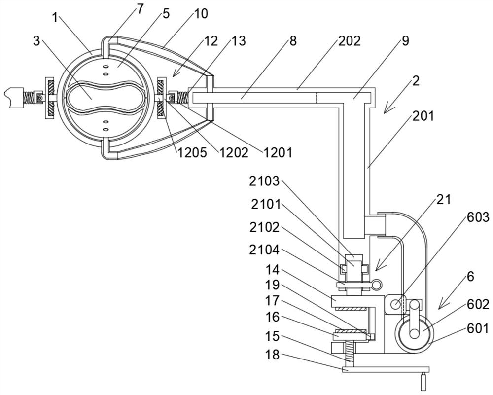 Clinical multifunctional breathing device for internal medicine department