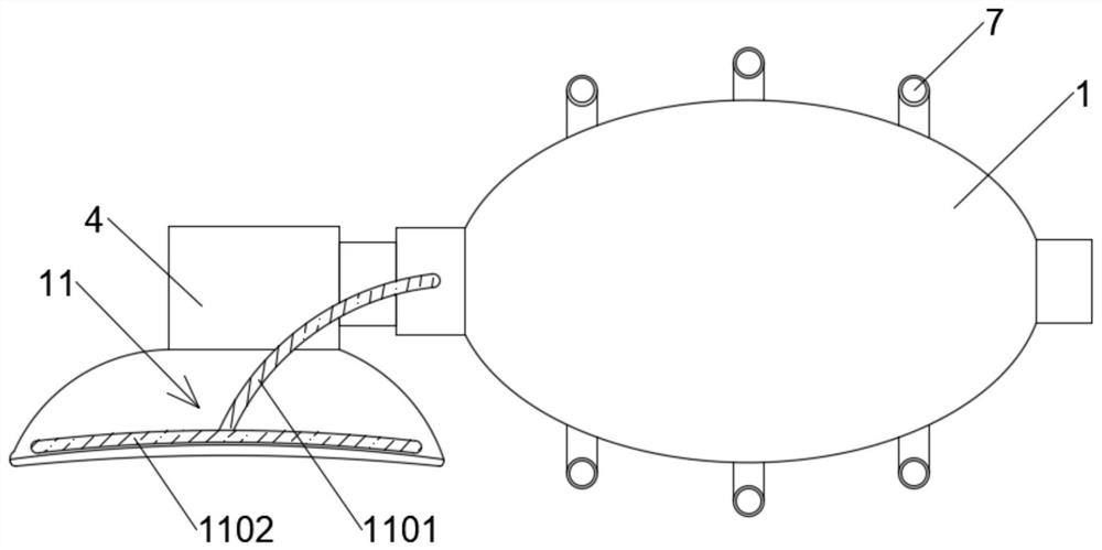 Clinical multifunctional breathing device for internal medicine department