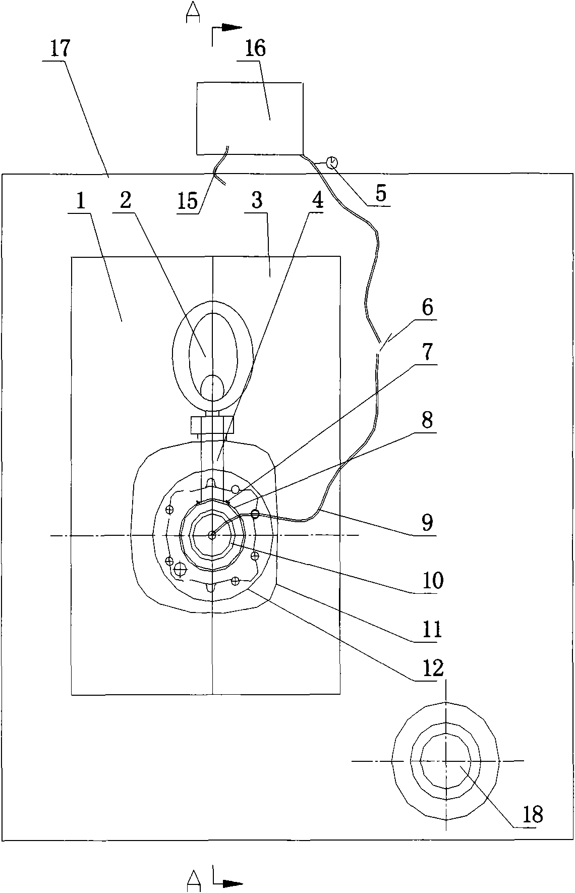 Vacuum gravity casting method of aircraft engine block