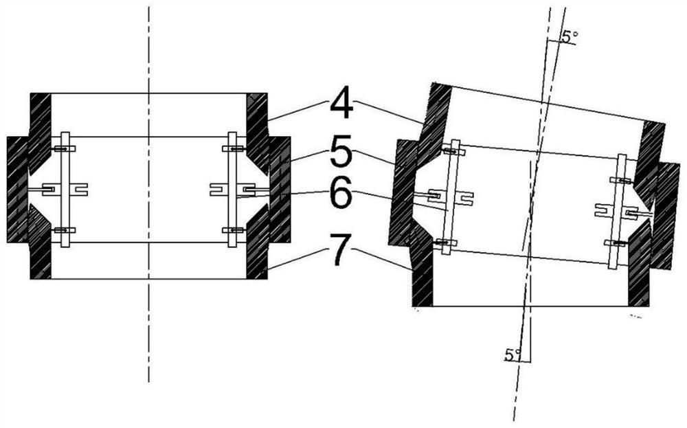 Deflection control mechanism of head deformable structure of supersonic aircraft