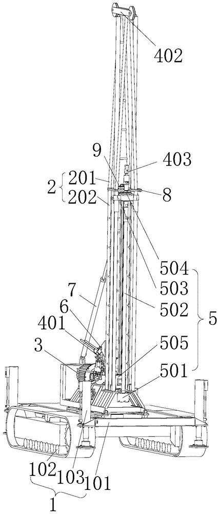 Foldable Long Travel Drilling Rig